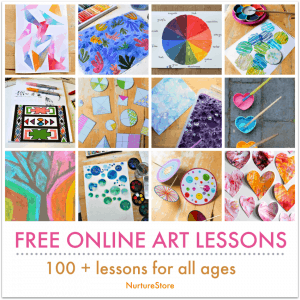 100 free online art lessons for children - NurtureStore