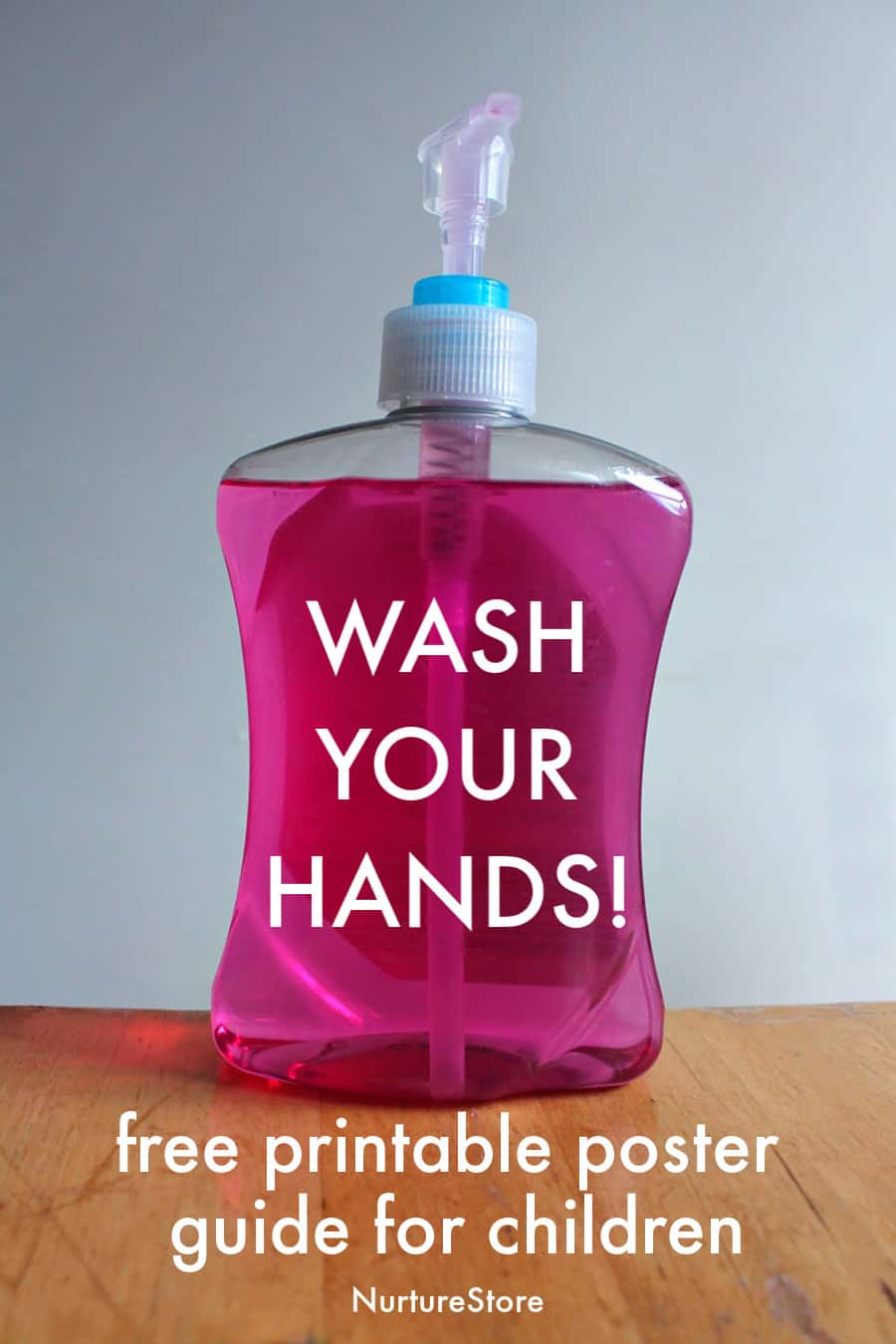 hand washing poster for preschoolers