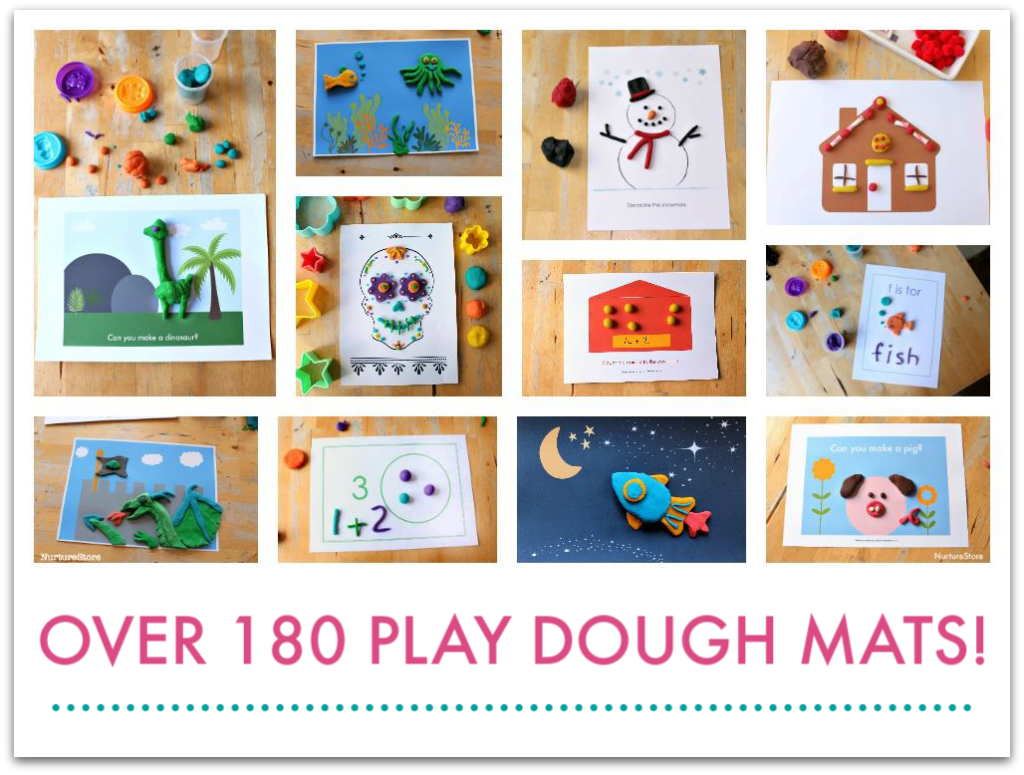 Under the sea play dough play mat printable - NurtureStore