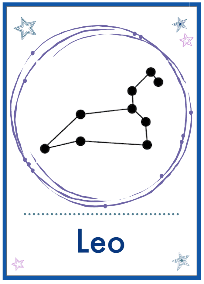 Stars lesson plan and free constellations printables - NurtureStore