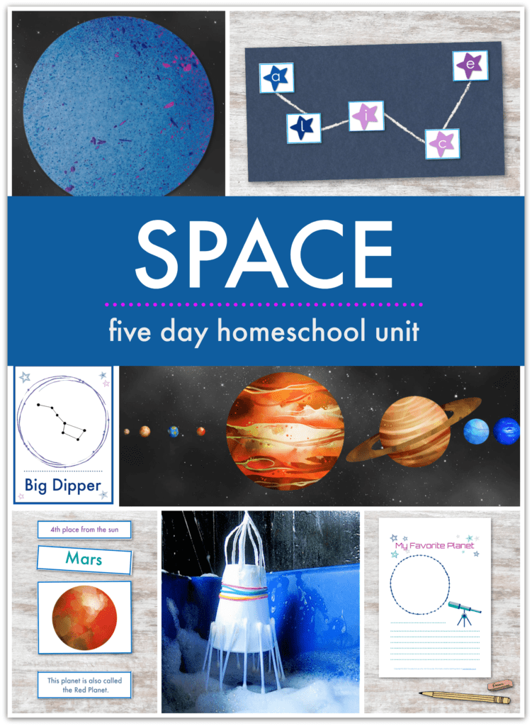 a unit of space themed activities for children
