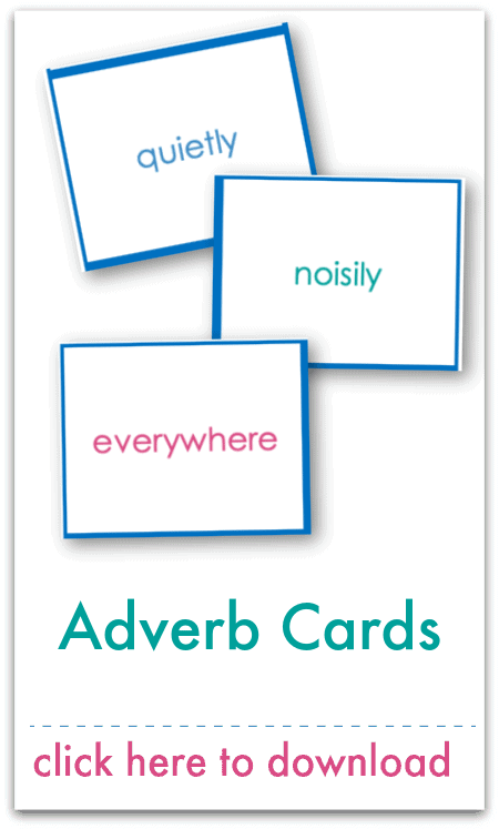 adverb cards