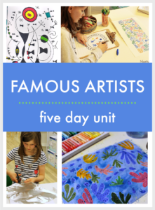Ready-made Famous Artists thematic unit - NurtureStore