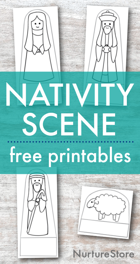 nativity scene printables patterns