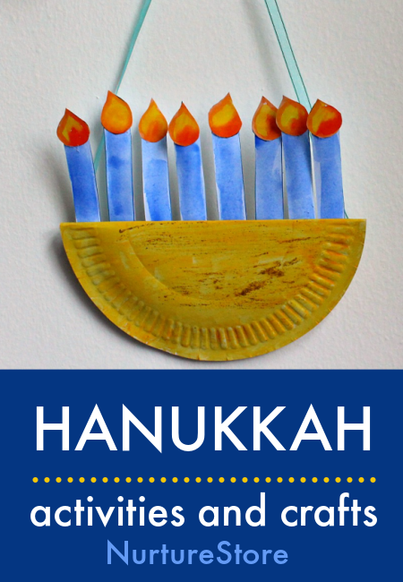 DIY Kids Hanukkah Menorah Craft Set, Hanukkah Gifts