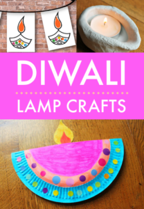 Easy diya lamp crafts for Diwali - NurtureStore