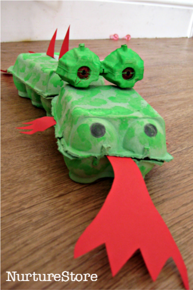 Easy dragon craft for Chinese New Year