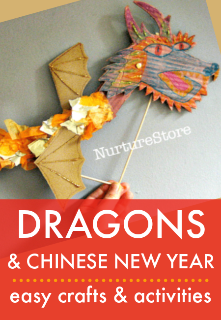 Fan Dragon Paper Craft - Chinese New Year Activities