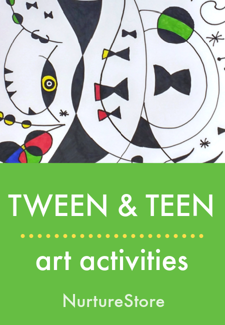 Art activities for tweens and teenagers
