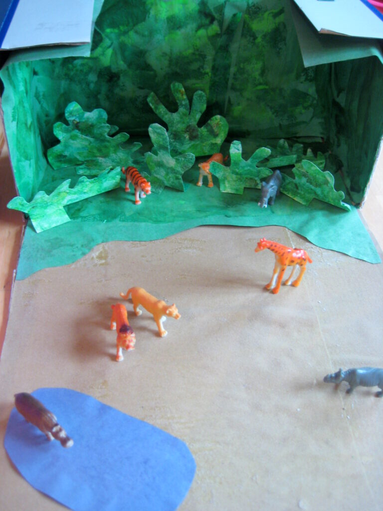 jungle theme preschool scene