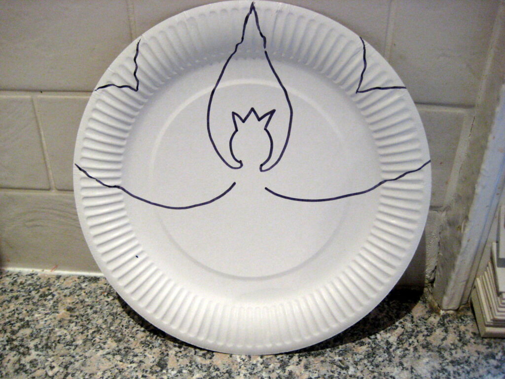 paper plate angel