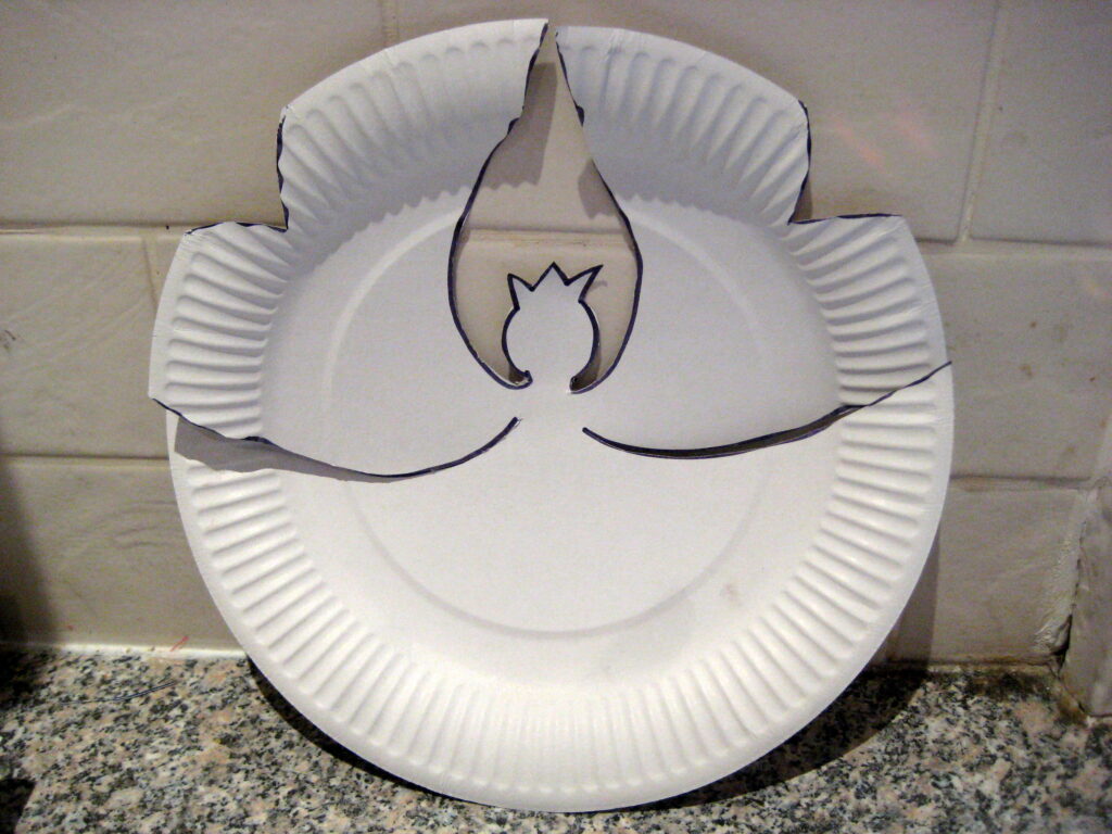 paper plate angel