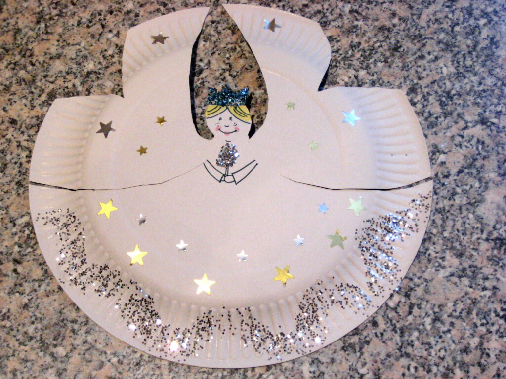 paper plate angel