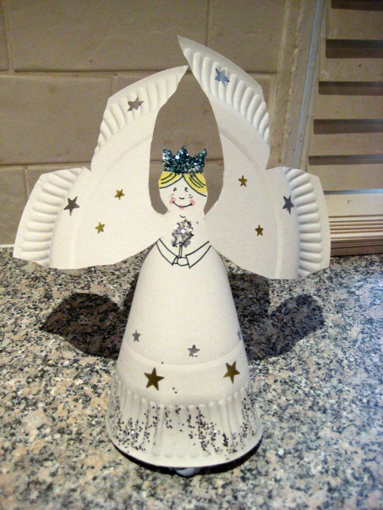 paper plate angel