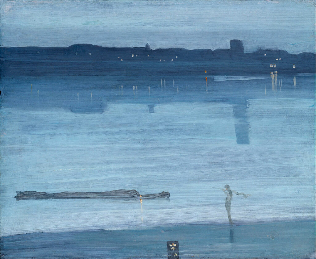 Nocturne by James McNeil Whistler example of famous painting using cool colors