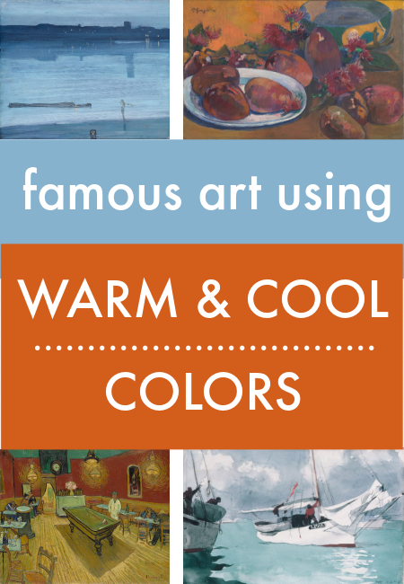 famous painting examples using warm and cool colors