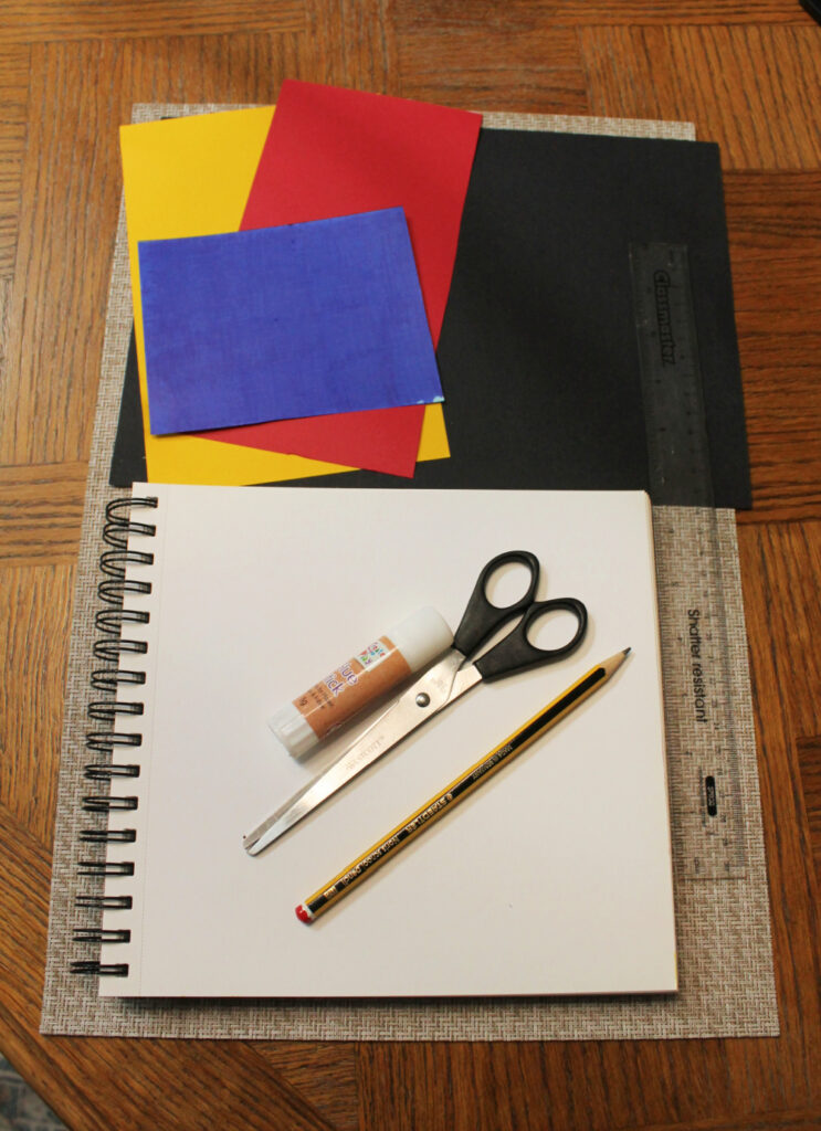 materials needed for a primary colors art lesson for children