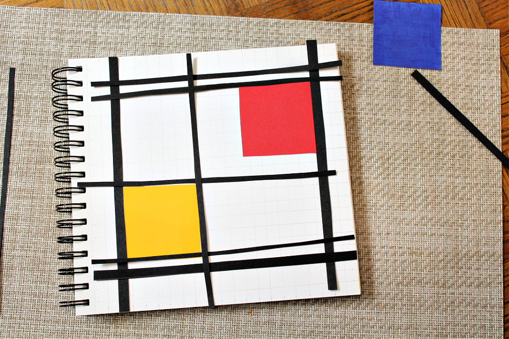 easy primary color art lesson for children using collage
