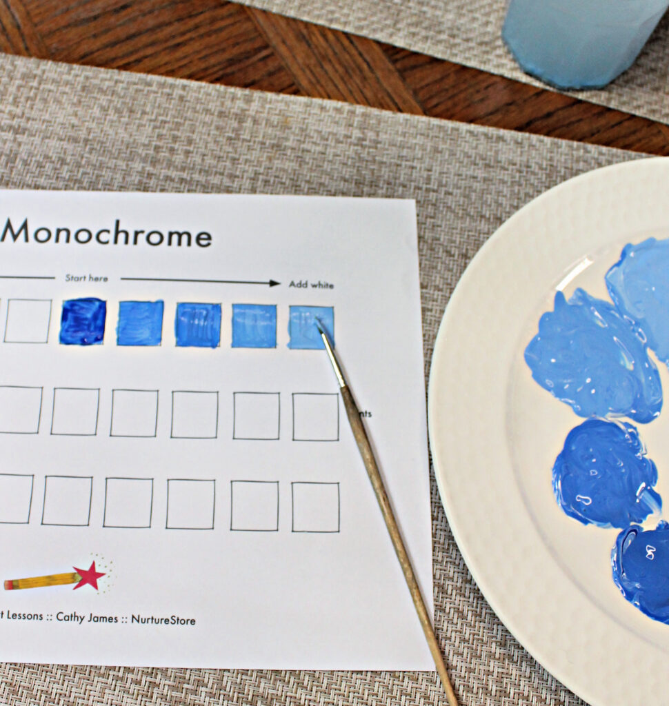 printable monochrome worksheet