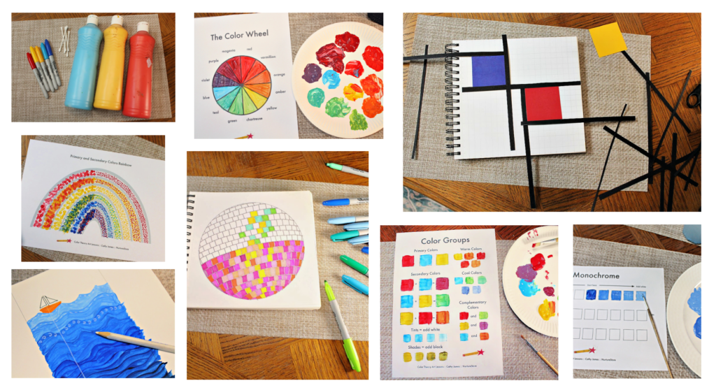 easy art projects to teach color theory