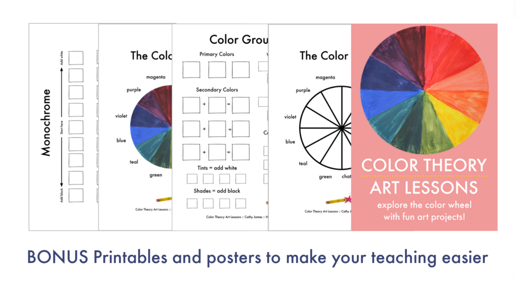 color theory art printables