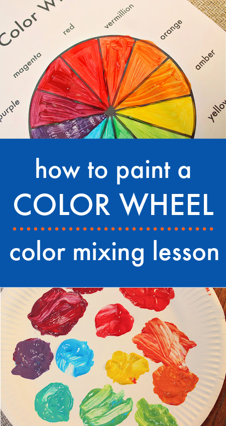 color wheel art lesson color mixing lesson 