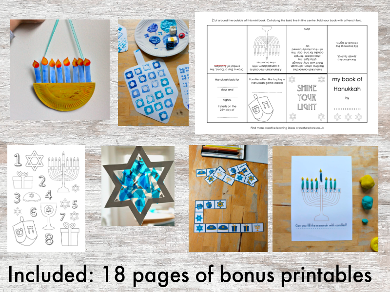 hanukkah printables for children